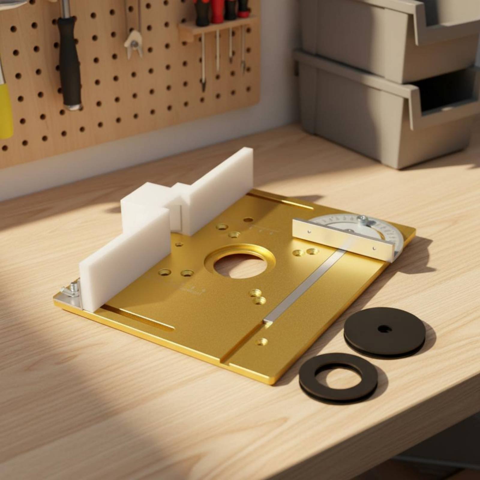 Router Table Insert - Aluminium freestafel-inzetplaat Slijtvaste router-klapplaat Accessoire voor