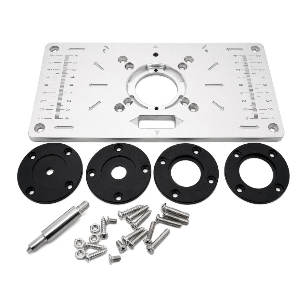 Router Table Insert - Aluminium Router Tafel Inzetplaat Zilver Kleur