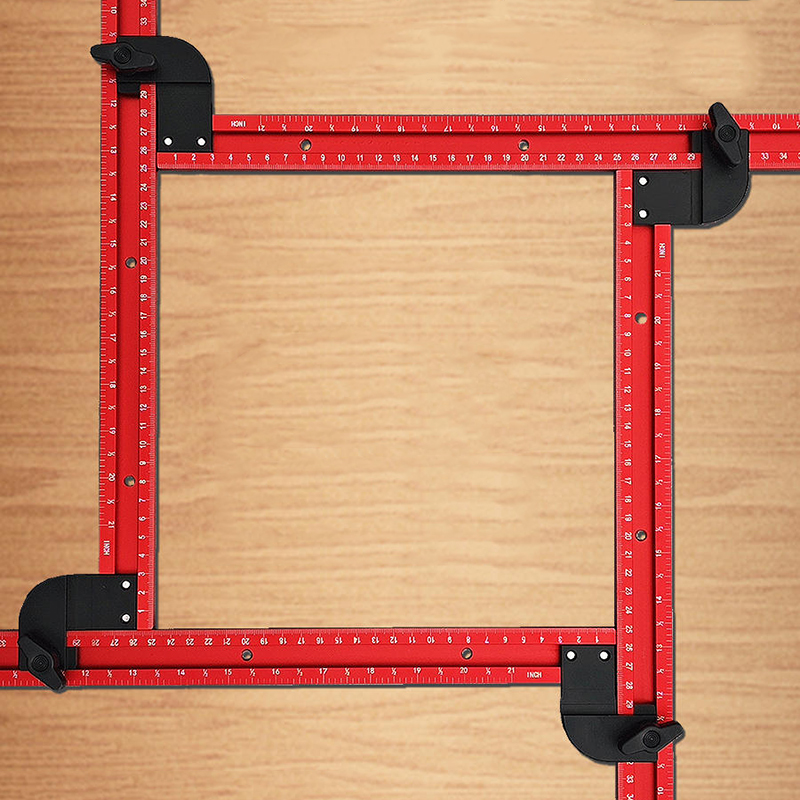 Dowel Jig Kit - 59Cm Verstelbare Vierkante Router Sjabloongeleider, Variabele