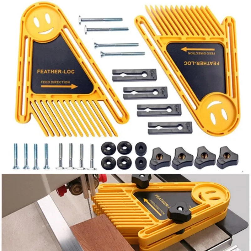 Router Table Insert - 2-pack Feather Board Double Feather Loc