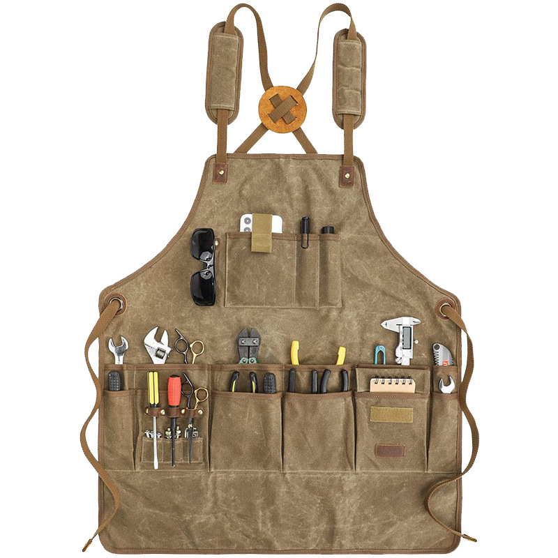 Workshop Tools Logo - Zware, dikke canvas schort met aangepast
