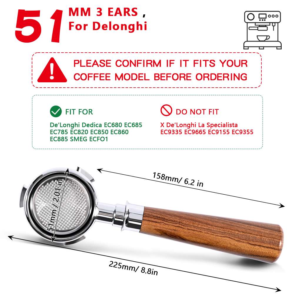 51mm Koffie Bodemloze Filterho - Workshop Tools And Equipment recensie en prijs