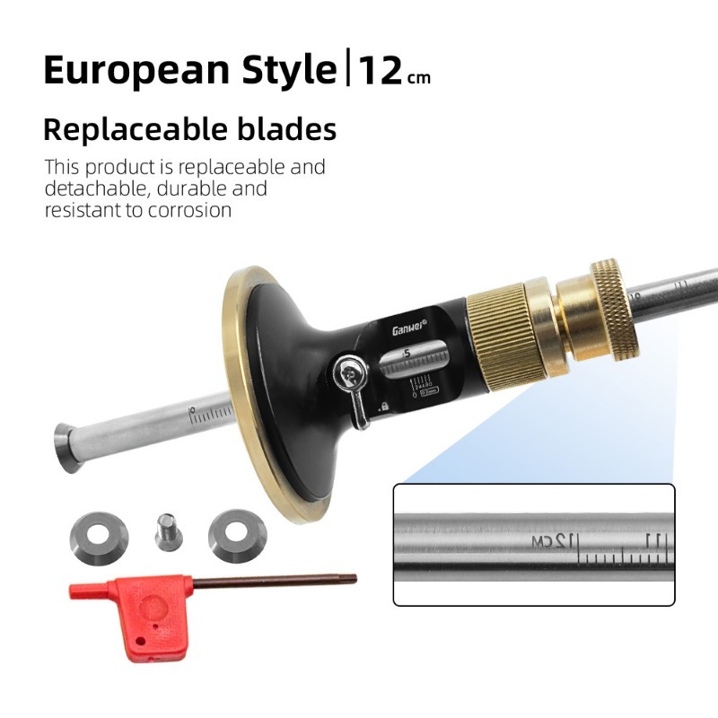 Markering van precisie-meetins - Workshop Joinery Tools recensie en prijs