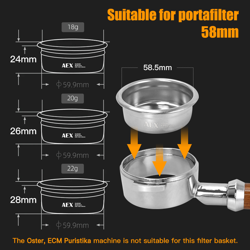 Koffiefiltermand 58MM AEX Nauw - Workshop Tools And Equipment recensie en prijs