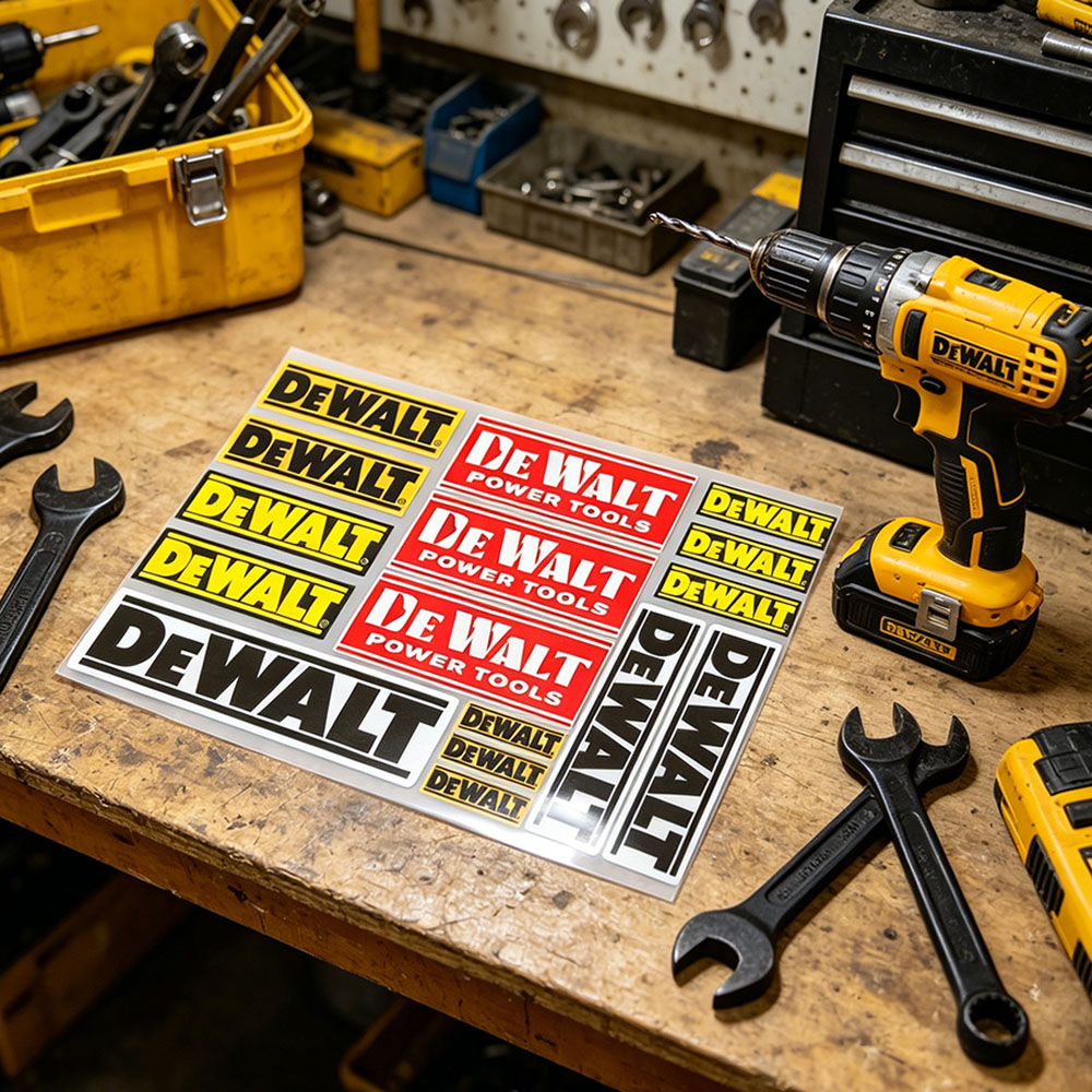 DeWalt Logo Vinyl reflecterend - Workshop Tools Logo recensie en prijs