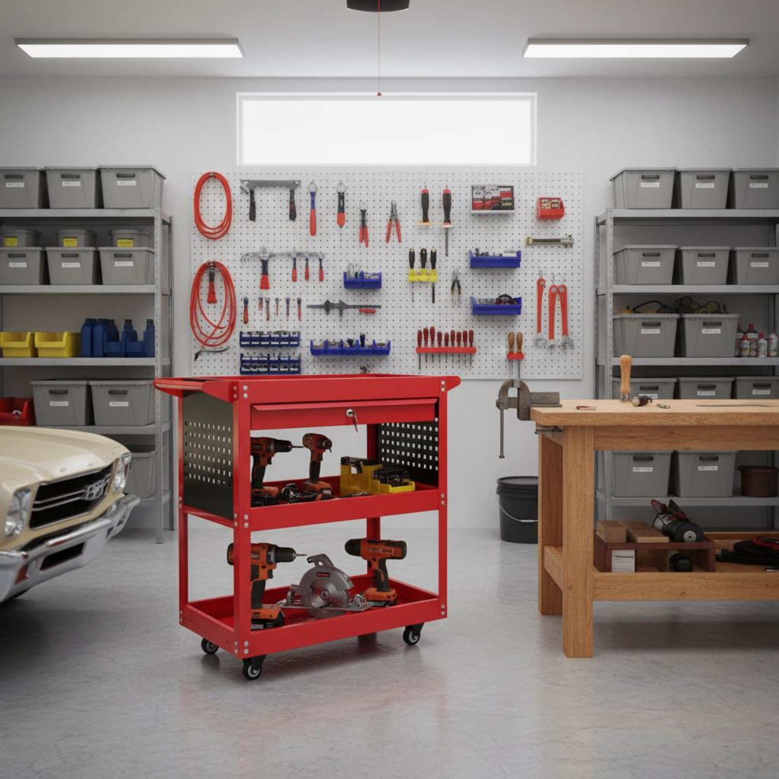 3-laags gereedschapswagen met  - Workshop Tools And Equipment recensie en prijs
