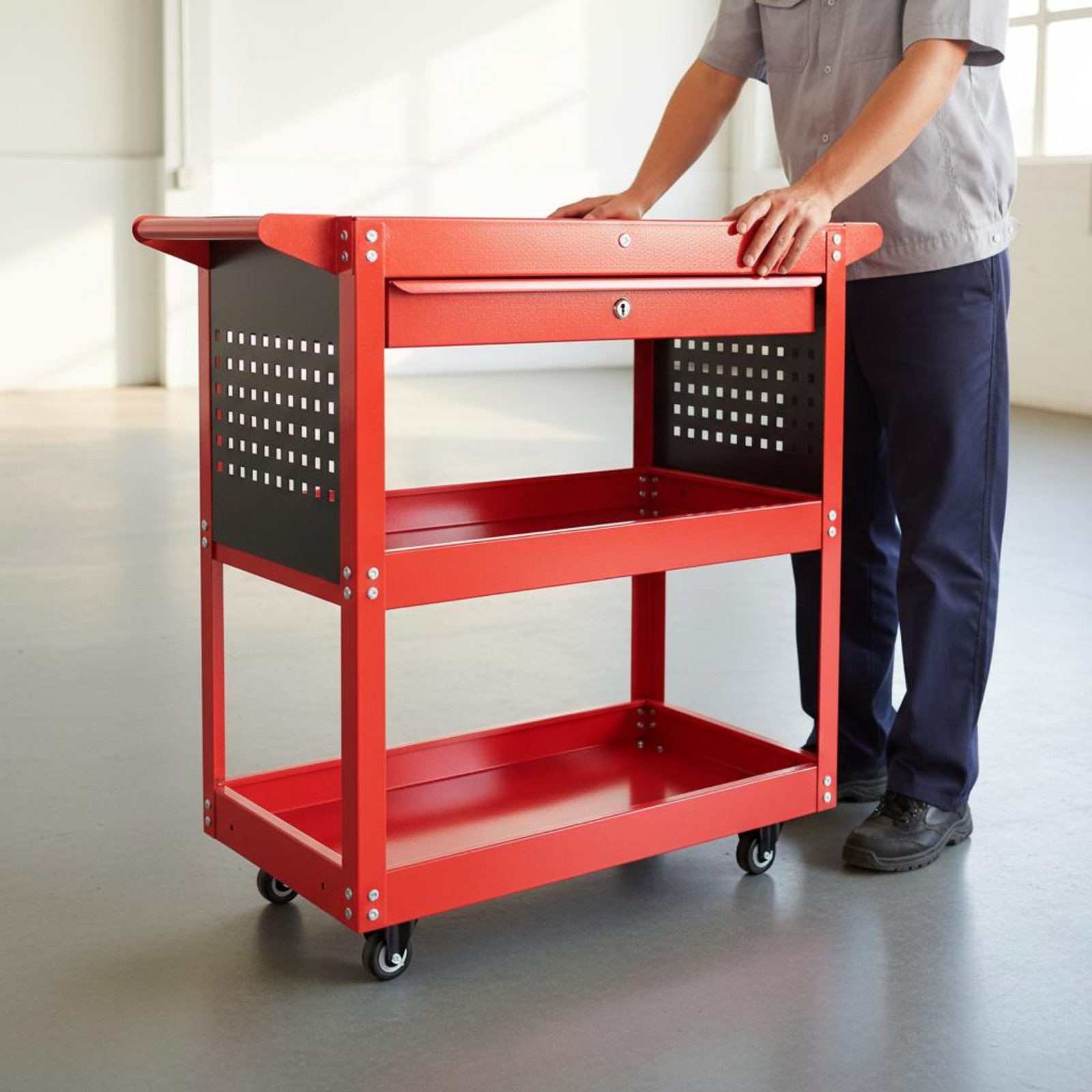 3-laags gereedschapswagen met  - Workshop Tools And Equipment recensie en prijs