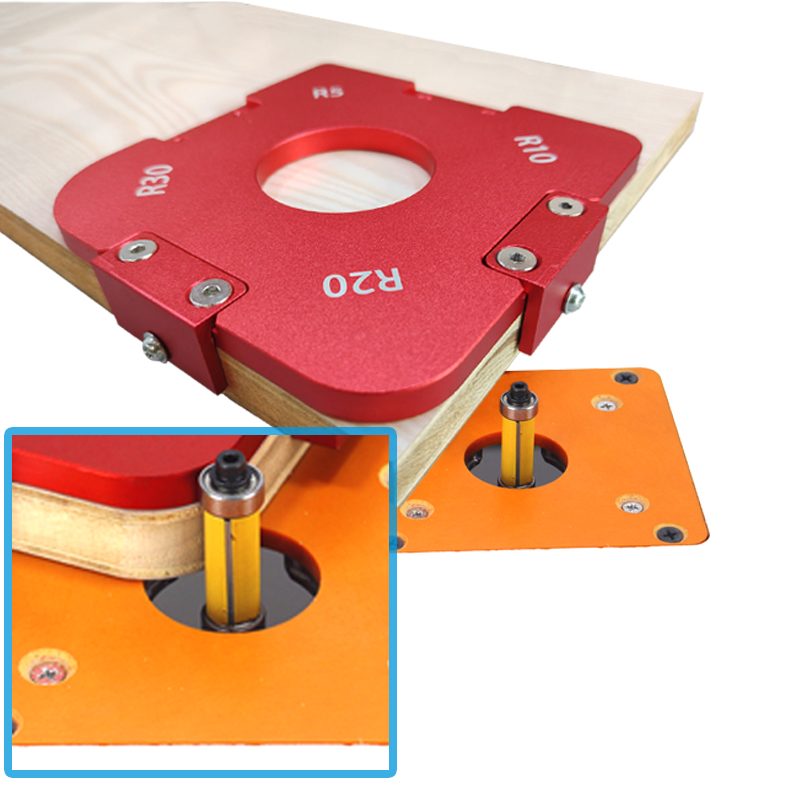 Ronde Hoek Jig Sjablonen R5 R1 - Router Table Insert recensie en prijs